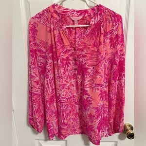 NWOT Lilly Pulitzer Elsa Silk Top